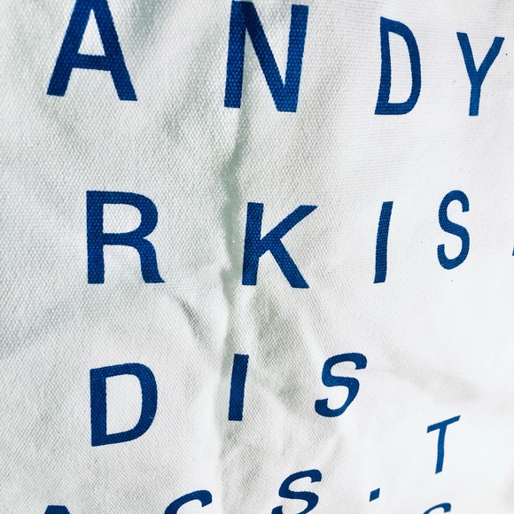 [BNWT] Text Logo Canvas Tote - Picture 2 of 3